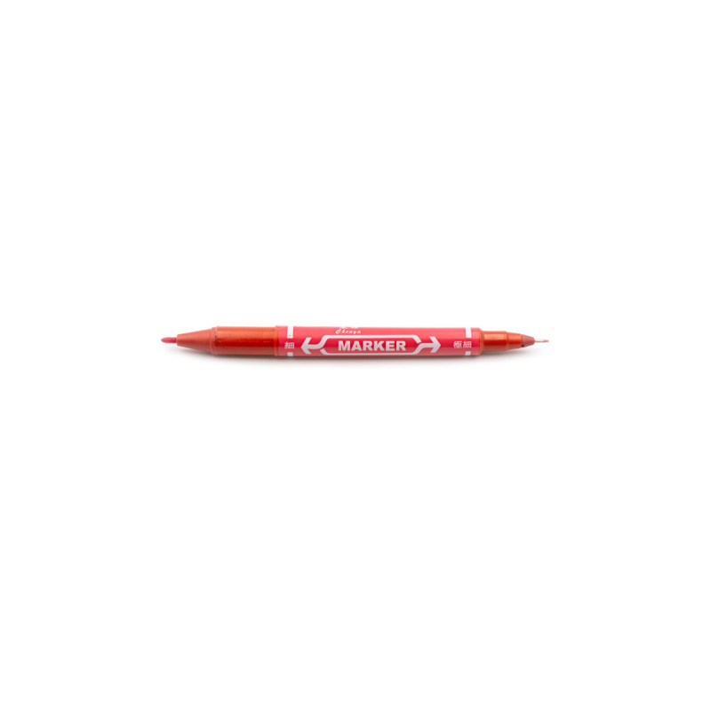 Маркер двосторонній для розмітки лінз Permanent marker (червоний)