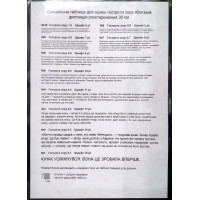 Таблица для оценки остроты зрения вблизи (украинский язык) глянец