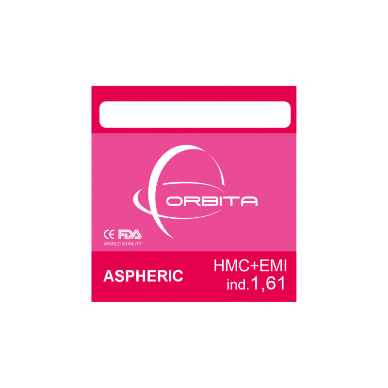 BIOMAX Полімерна асферична лінза Biomax UV400 EMI HMC Ind. 1,61 Ø70 (-6,5/-10,0)