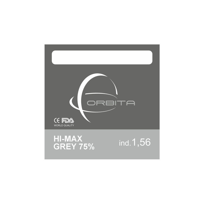 VISION Полімерна лінза тонована 75% VISION, ORBITA HMC+EMI (сіра) Ind. 1,56 Ø72 (0,0/-6,0)