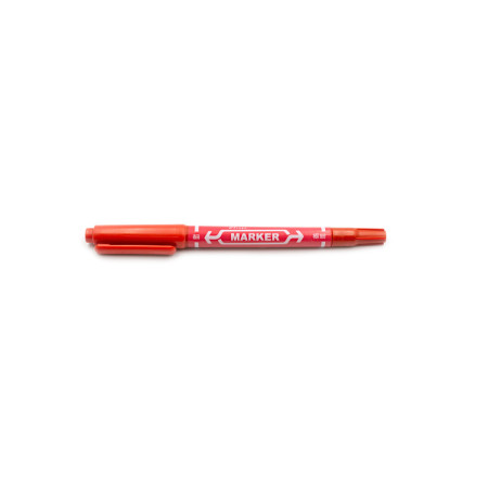 Маркер двухсторонний для разметки линз Permanent marker (красный)