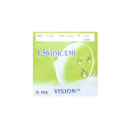 VISION Полімерна лінза тонована 75% VISION, ORBITA HMC+EMI (сіра) Ind. 1,56 Ø72 (0,0/-6,0)