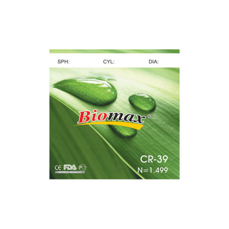 BIOLIFE Полімерна астигматична лінза CR-39 Ind. 1,499 Ø70-65 (SPH +4.25 +6.0 / CYL +0.25 +2.0)