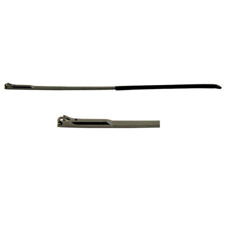 Завушник для металевої оправи чорний, напівприхований флекс (широкий)